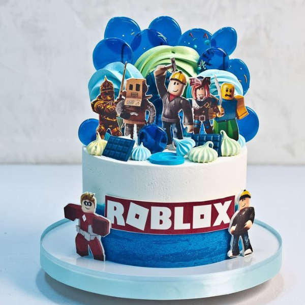 Roblox themed cake  Roblox birthday cake, Themed cakes, Roblox cake